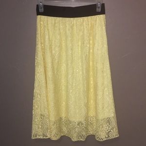 XS LulaRoe lola midi skirt